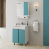  Onika Тумба под умывальник Марви 60 106153 (бирюзовый) - Превью изображения №9 — Интернет-магазин Time-Shop