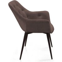 Стул с подлокотниками Ваш день Archi Barkhat 14 (графит) - Превью изображения №3 — Интернет-магазин Time-Shop