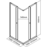 Душевой уголок MaybahGlass MGY-1331-6 (графит матовый стекло/черный) - Превью изображения №6 — Интернет-магазин Time-Shop