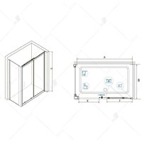 Душевой уголок RGW CL-48 32094890-011 100x90 (хром/прозрачное стекло) - Превью изображения №3 — Интернет-магазин Time-Shop