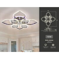 Припотолочная люстра Ambrella light Acrylica FA2835 - Превью изображения №5 — Интернет-магазин Time-Shop