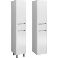  Runo Шкаф-пенал для ванной Парма 35 правый с корзиной (напольный/подвесной) - Превью изображения №2 — Интернет-магазин Time-Shop