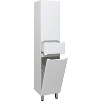  Runo Шкаф-пенал для ванной Парма 35 правый с корзиной (напольный/подвесной) - Превью изображения №6 — Интернет-магазин Time-Shop