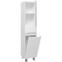  Runo Шкаф-пенал для ванной Парма 35 правый с корзиной (напольный/подвесной) - Превью изображения №4 — Интернет-магазин Time-Shop