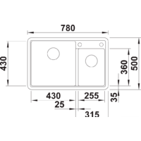 Кухонная мойка Blanco Legra 8 526229 (кофе) - Превью изображения №2 — Интернет-магазин Time-Shop