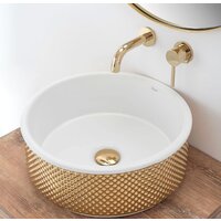 Умывальник Rea Helen (белое золото) - Превью изображения №3 — Интернет-магазин Time-Shop