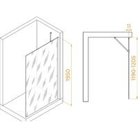 Душевая стенка RGW WA-102 351010212-11 120 (хром/прозрачное стекло) - Превью изображения №2 — Интернет-магазин Time-Shop