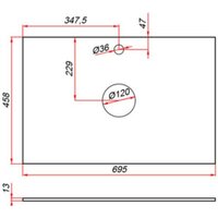  ЗОВ Столешница 13 CKP13H695458C2 (галифакс) - Превью изображения №2 — Интернет-магазин Time-Shop