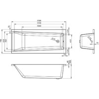 Ванна Lavinia Boho Rock 150x75 37070050 - Превью изображения №3 — Интернет-магазин Time-Shop