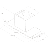 Кухонная вытяжка Elica Hidden 2.0 IXGL/A/72 PRF0097708A - Превью изображения №2 — Интернет-магазин Time-Shop