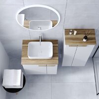  Viant Тумба под умывальник Мюнхен VMUN70NBEL-T2STP (белый) - Превью изображения №5 — Интернет-магазин Time-Shop