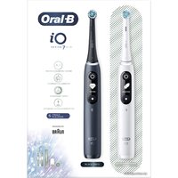 Комплект зубных щеток Oral-B iO 7 Duo (черный/белый) 4210201363040 - Превью изображения №2 — Интернет-магазин Time-Shop