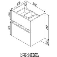  AM.PM Тумба под умывальник Sense M7B-FUX0602WG-WCC0602WG - Превью изображения №10 — Интернет-магазин Time-Shop