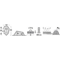 Треккинговая палатка High Peak Sparrow 2 10186 (зелёный) - Превью изображения №4 — Интернет-магазин Time-Shop