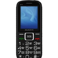 Кнопочный телефон Maxvi B21ds (черный) - Превью изображения №2 — Интернет-магазин Time-Shop