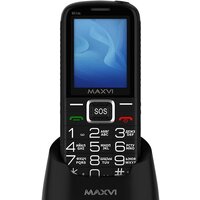 Кнопочный телефон Maxvi B21ds (черный) - Превью изображения №4 — Интернет-магазин Time-Shop