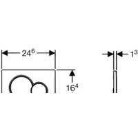 Панель смыва Geberit Sigma 01 115.770.21.5 (глянцевый хром) - Превью изображения №2 — Интернет-магазин Time-Shop