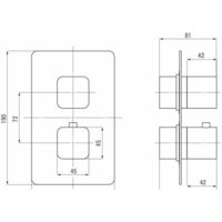 Смеситель без скрытого механизма Deante Box BXY NECT - Превью изображения №2 — Интернет-магазин Time-Shop