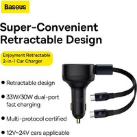 Автомобильное зарядное Baseus Enjoyment Pro 2-in-1 Car Charger C+L 60W C00057802111-02 - Превью изображения №12 — Интернет-магазин Time-Shop