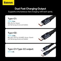 Автомобильное зарядное Baseus Enjoyment Pro 2-in-1 Car Charger C+L 60W C00057802111-02 - Превью изображения №14 — Интернет-магазин Time-Shop