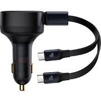 Автомобильное зарядное Baseus Enjoyment Pro 2-in-1 Car Charger C+L 60W C00057802111-02 - Превью изображения №2 — Интернет-магазин Time-Shop