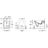 Биде Villeroy & Boch Finion 446500R1 Ceramic Plus - Превью изображения №2 — Интернет-магазин Time-Shop