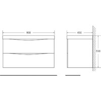  BelBagno Тумба под умывальник Marino-900-2C-SO-RN-P (rovere nature) - Превью изображения №3 — Интернет-магазин Time-Shop