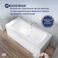 Ванна Lauter Belgravia 190x90 21110190 (с ножками) - Превью изображения №4 — Интернет-магазин Time-Shop