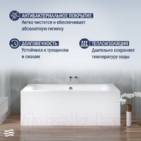 Ванна Lauter Belgravia 190x90 21110190 (с ножками) - Превью изображения №5 — Интернет-магазин Time-Shop