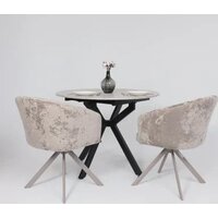 Стул с подлокотниками Мамадома Shelly-R 360 (m04 Grey Beige Lux/капучино) - Превью изображения №4 — Интернет-магазин Time-Shop