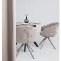 Стул с подлокотниками Мамадома Shelly-R 360 (m04 Grey Beige Lux/капучино) - Превью изображения №3 — Интернет-магазин Time-Shop