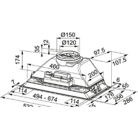 Кухонная вытяжка Franke Inca Smart FBI 525 XS HCS 305.0599.509 - Превью изображения №2 — Интернет-магазин Time-Shop