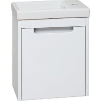  Runo Тумба с умывальником Микра 40 правая + Como 40 (подвесная, белый) - Превью изображения №2 — Интернет-магазин Time-Shop