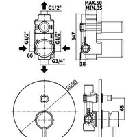 Смеситель Paffoni Light LIG015ST - Превью изображения №2 — Интернет-магазин Time-Shop
