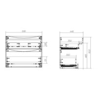  BelBagno Тумба под умывальник Marino-H60-700-2C-SO-RN-P (rovere nature) - Превью изображения №3 — Интернет-магазин Time-Shop