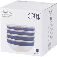 Набор салатников Gipfel Orpheus 51554 (4шт, белый/синий) - Превью изображения №5 — Интернет-магазин Time-Shop