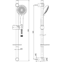 Душевой гарнитур  E.C.A. Logika 102146027EX - Превью изображения №2 — Интернет-магазин Time-Shop