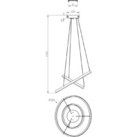 Подвесная люстра Escada Void 10254/2LED (White APP) - Превью изображения №6 — Интернет-магазин Time-Shop