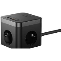 Сетевое зарядное Baseus PowerCombo Cube Power Strip 3AC+2U+2C 30W E00066400117-00 - Превью изображения №2 — Интернет-магазин Time-Shop