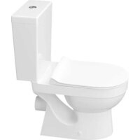 Унитаз напольный Керамин Бергамо Нова Slim МЛ 2-режим (белый) - Превью изображения №2 — Интернет-магазин Time-Shop