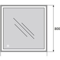  BelBagno Зеркало SPC-GRT-800-800-LED-TCH - Превью изображения №2 — Интернет-магазин Time-Shop