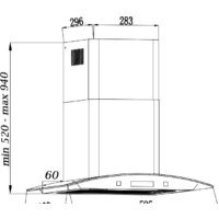 Кухонная вытяжка Grand Blagnac 60 (черный) - Превью изображения №10 — Интернет-магазин Time-Shop