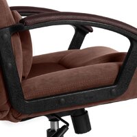 Игровое (геймерское) кресло TetChair Driver (флок/ткань, коричневый) - Превью изображения №9 — Интернет-магазин Time-Shop