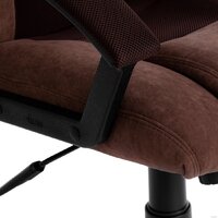 Игровое (геймерское) кресло TetChair Driver (флок/ткань, коричневый) - Превью изображения №11 — Интернет-магазин Time-Shop