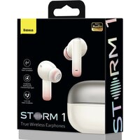 Наушники Baseus Storm 1 (белый) - Превью изображения №6 — Интернет-магазин Time-Shop