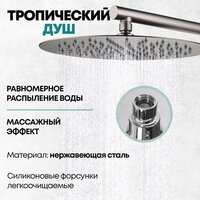 Душевая система  Grocenberg GB5099BG-1 (графит) - Превью изображения №12 — Интернет-магазин Time-Shop