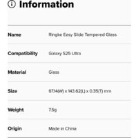 Защитное стекло Ringke Easy Slide 2шт для Galaxy S25 Ultra - Превью изображения №16 — Интернет-магазин Time-Shop