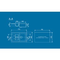 Кухонная мойка Ulgran U-205 (серый) - Превью изображения №2 — Интернет-магазин Time-Shop
