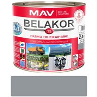 Грунт-эмаль MAV Belakor-15 Ral 7011 2.4 л (серый матовый) - Превью изображения №2 — Интернет-магазин Time-Shop