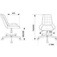 Офисное кресло Бюрократ CH-350M (черный) - Превью изображения №9 — Интернет-магазин Time-Shop